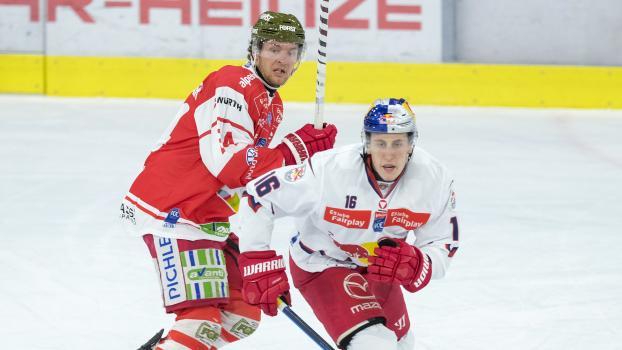 Cole Schneider et ses coéquipiers visent la victoire face au Red Bull Salzbourg, emmené par Luca Auer. © Vanna Antonello