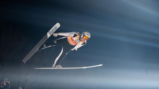 Domen Prevc a réalisé une excellente performance. © APA / GEORG HOCHMUTH