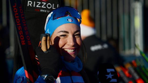 Dorothea Wierer kehrt in Ruhpolding in den Weltcup zurück. © APA/afp / OLIVIER CHASSIGNOLE
