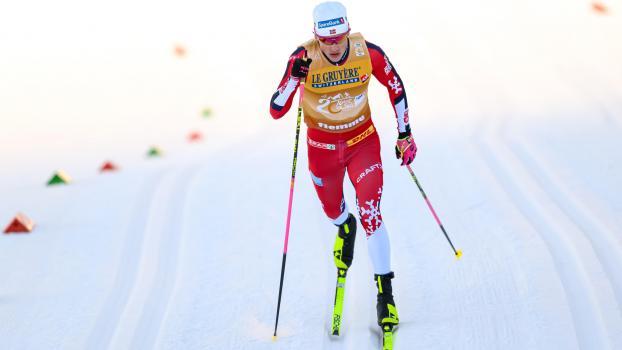 Johannes Høsflot Klæbo était une fois de plus dans une classe à part. © ANSA / ANDREA SOLERO