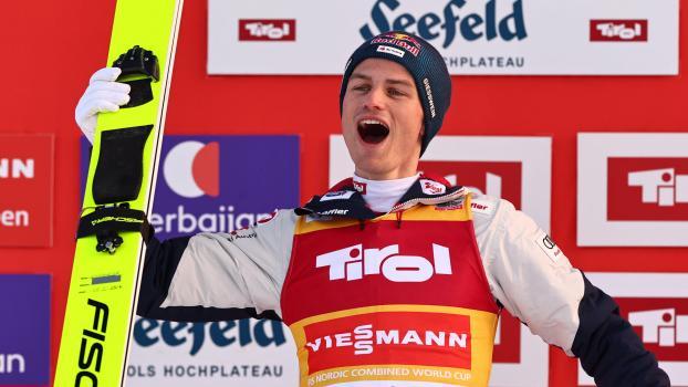 Johannes Lamparter war in Seefeld nicht zu schlagen. © ANSA / ANNA SZILAGYI