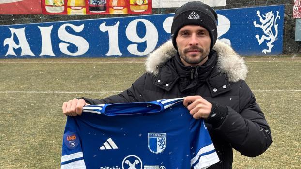 Obermais' new striker has already familiarized himself with his new stadium.