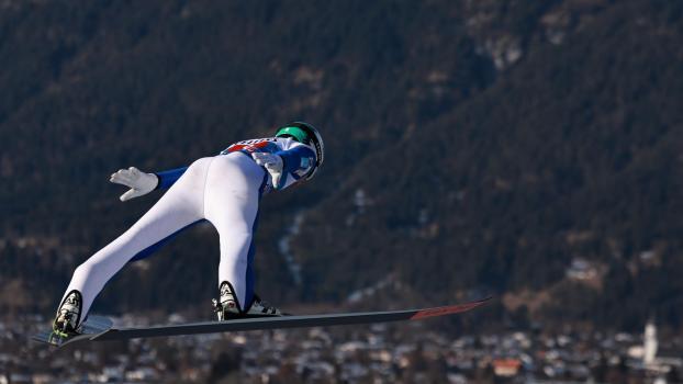 Timi Zajc was also disqualified in Garmisch-Partenkirchen. © ANSA / ANNA SZILAGYI