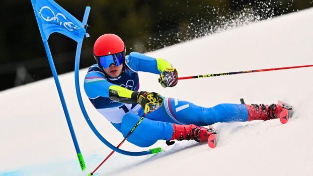 Alex Vinatzer ging aufs Ganze. © APA/afp / FABRICE COFFRINI