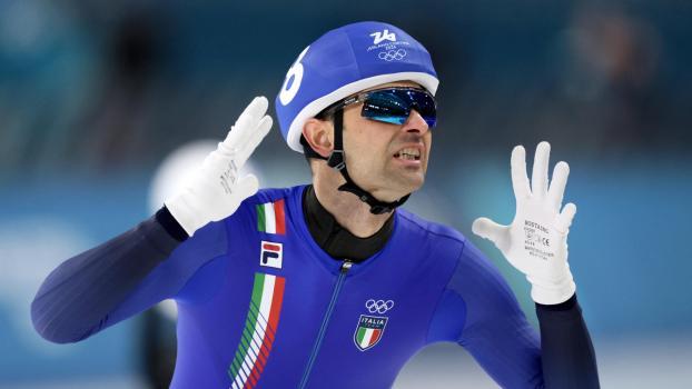 Andrea Giovannini hat im Massenstart Bronze erobert. © ANSA / ROBERT GHEMENT