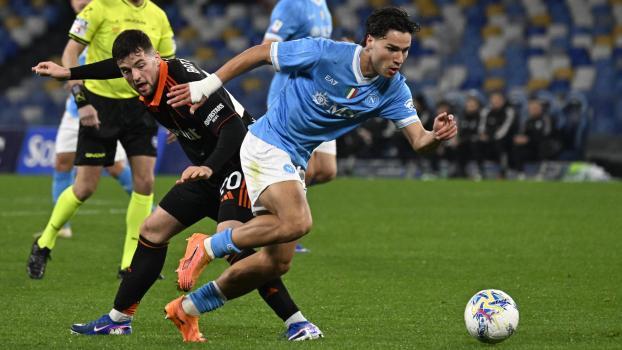 Antonio Vergara a livré une nouvelle prestation impressionnante, mais ne remportera pas la Coupe d'Italie en 2026. © ANSA / Ciro Fusco