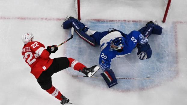 Damian Clara bot erneut eine starke Vorstellung. © APA/afp / PIERO CRUCIATTI