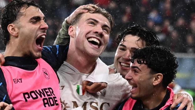 Der gefeierte Held bei Napoli: Rasmus Hojlund. © ANSA / LUCA ZENNARO