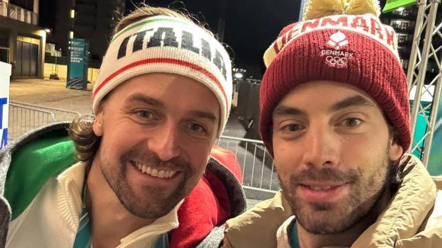 Der Italo-Schwede Mikael Frycklund (links) freut sich auf das Duell gegen sein Heimatland.