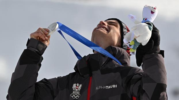 Der Nordtiroler Johannes Lamparter gewann Silber. © APA/afp / JAVIER SORIANO