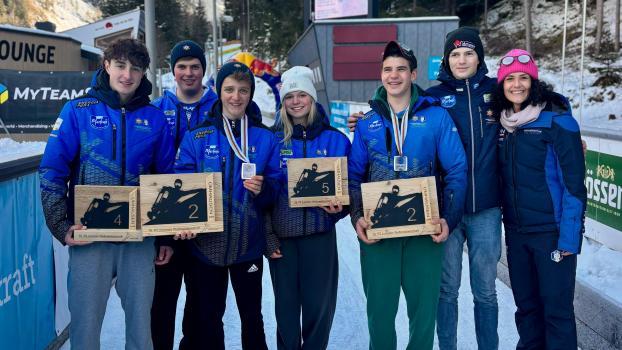 Die Südtiroler überzeugten bei der Junioren-WM der Naturbahnrodler. © FISI