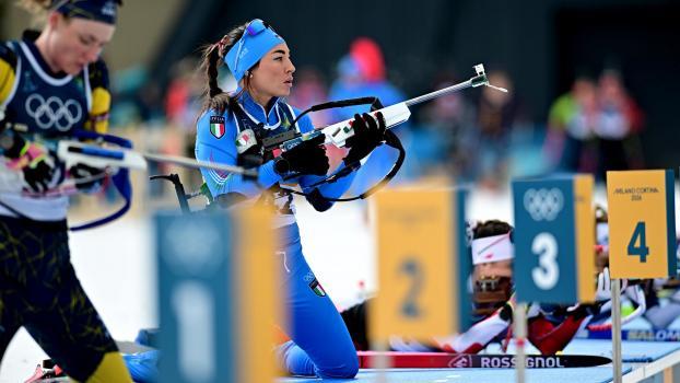 Dorothea Wierer hat im Einzel bei den Olympischen Spielen ein Top-Ergebnis eingefahren. © ANSA / MARTIN METELKO