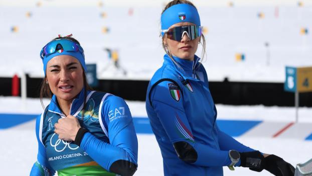 Dorothea Wierer und Hannah Auchentaller erwischten einen gebrauchten Tag. © Felice Calabro'