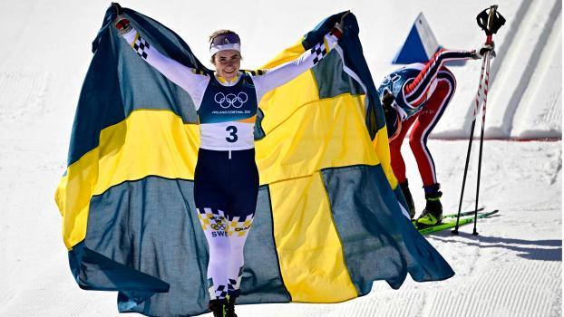Ebba Andersson krönte sich überlegen zur Olympiasiegerin. © APA/afp / TOBIAS SCHWARZ