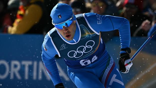 Federico Pellegrino hat die Bronzemedaille im Team-Sprint erobert. © APA/afp / JAVIER SORIANO