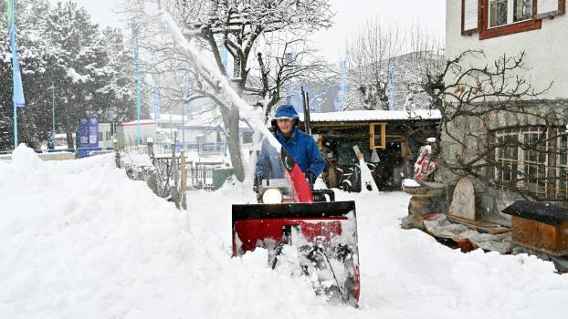 In Cortina d'Ampezzo ist Neuschnee gefallen. © APA / HANS KLAUS TECHT