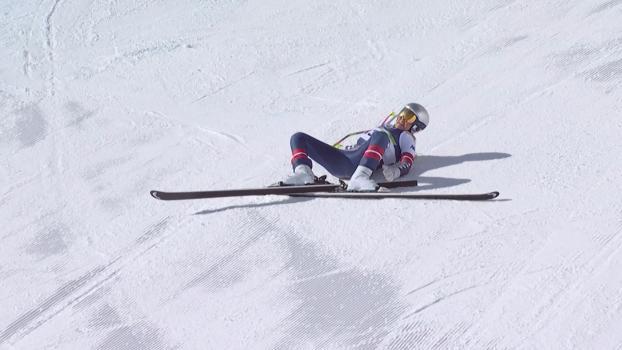 LIndsey Vonn ist schwer gestürzt. © APA/afp / HANDOUT