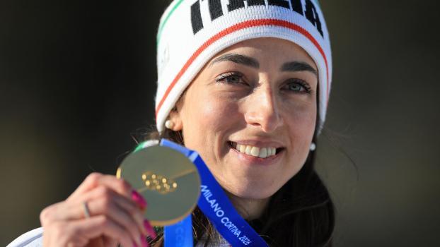 Lisa Vittozzi ist endlich im Olymp angekommen. © ANSA / PIERRE TEYSSOT