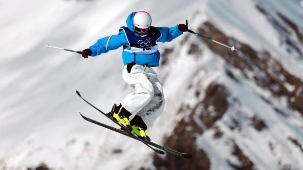 Maria Gasslitter  ist Südtirols neue Freestyle-Hoffnung. © ANSA / ALEX PLAVEVSKI