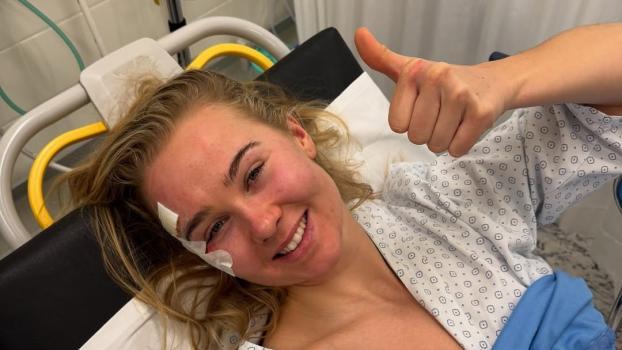 Marte Monsen hat sich verletzt. © Social Media