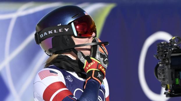 Mikaela Shiffrin holte Slalom-Gold. © ANSA / DANIEL DAL ZENNARO