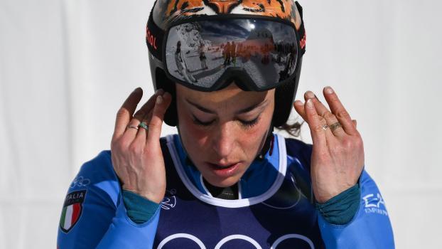 Ski-Superstar Federica Brignone. © APA/afp / MARCO BERTORELLO