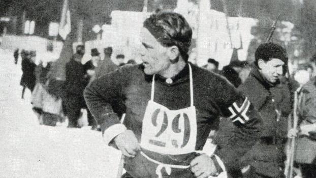 Thorleif Haug, einer der norwegischen Stars von Chamonix 1924. © Jahrbuch des Schweizerischen Ski-Verbandes