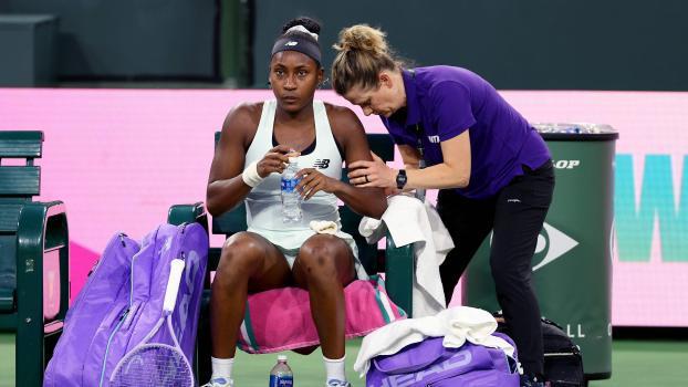 Coco Gauff musste aufgeben. © APA / CLIVE BRUNSKILL