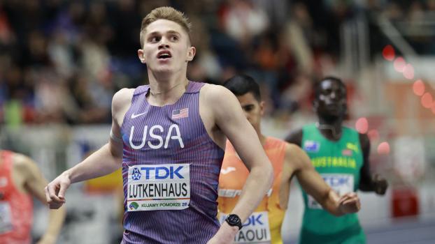 Cooper Lutkenhaus schrieb Geschichte. © APA/afp / WOJTEK RADWANSKI