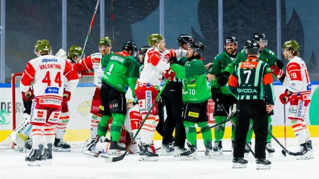 Der HC Bozen war in Laibach auf verlorenem Posten. © Filip Barbalic