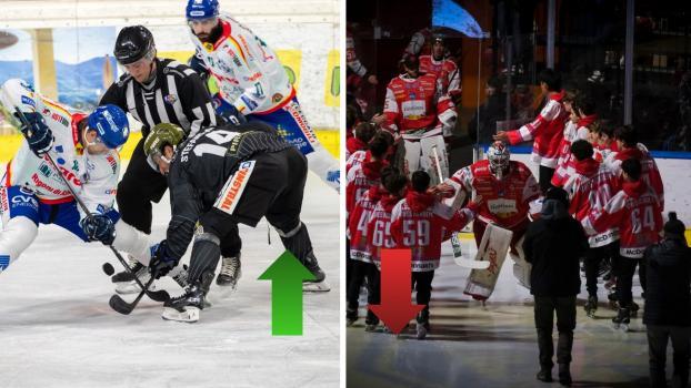 Die neuen Auf- und Absteiger sind da. © HC Bozen / BK Photo