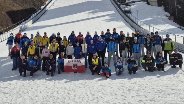 Die Südtiroler Biathleten beim Dreiländervergleich in Seefeld.