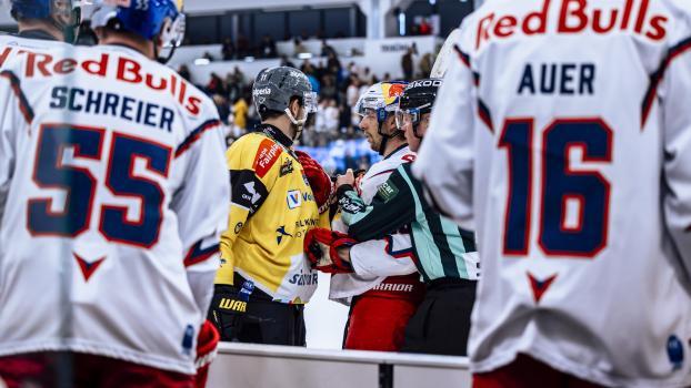 Die Wölfe behaupteten sich zum Playoff-Auftakt gegen die Bullen. © Karpaviciute/Red Bull Salzburg