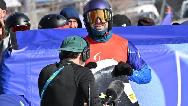 Emanuel Perathoner holt Gold im Snowboardcross. © ANSA / Mezzelani GMT/ CIP