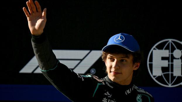 Kimi Antonelli eroberte die Pole Position. © APA/afp / GREG BAKER