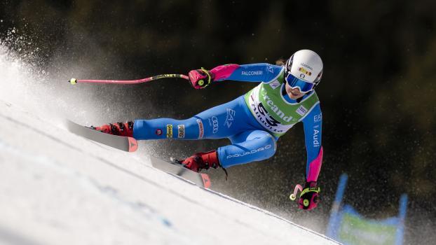 Nadia Delago stellte eine starke Zeit auf. © Pentaphoto