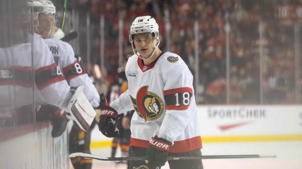 Ottawa-Stürmer Tim Stützle hat einen Lauf. © APA / BRETT HOLMES