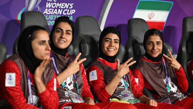 Um Irans Fußballerinnen gab es zuletzt viel Wirbel. © ANSA / DAVE HUNT