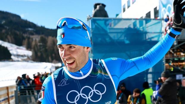 Was für ein Auftritt von Federico Pellegrino. © ANSA / HANNIBAL HANSCHKE