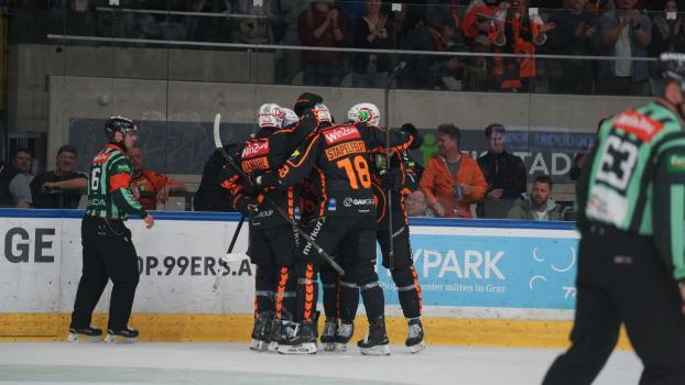 Die Graz99ers dominieren die Finalserie gegen den HC Pustertal. © Graz99ers