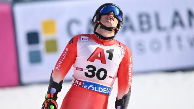 Ein Schweizer verabschiedet sich von der Ski-Bühne. © AFP / KERSTIN JOENSSON