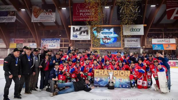 Erstmals holte sich der HCG den Titel in der Alps-HL © Mattheus Kostner