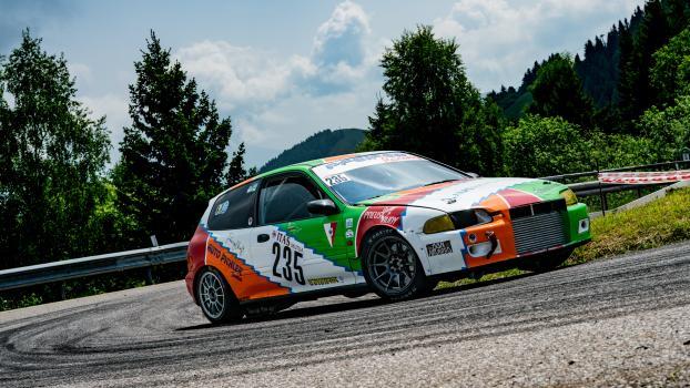 Hannes Geier fur mit seinem Honda Civic Turbo einen Streckenrekord © Giuseppe Rainieri/PM Rennstall Mendel