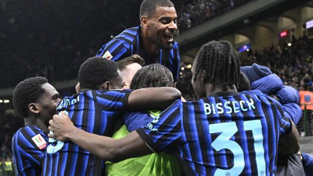 Inter hat einen dramatischen Halbfinalsieg. © ANSA / Daniel Dal Zennaro
