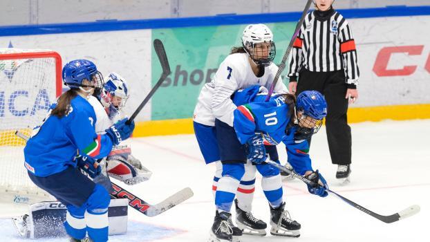 Italien (in blau) tat sich gegen Frankreich schwer. © Vanna Antonello