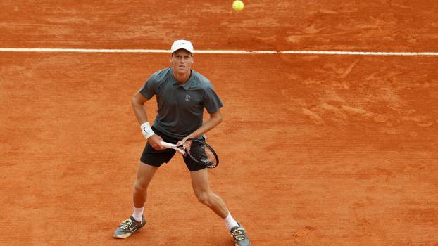 Jannik Sinner will ins Finale von Monte Carlo. © ANSA / SEBASTIEN NOGIER