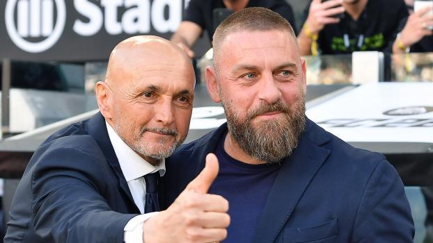 Luciano Spalletti et Daniele De Rossi (à droite) se sont affrontés en tant qu'entraîneurs. © ANSA / Alessandro Di Marco