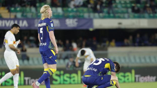 L'Hellas Vérone et Lecce étaient tous deux insatisfaits du point marqué. © ANSA / Emanuele Pennacchio