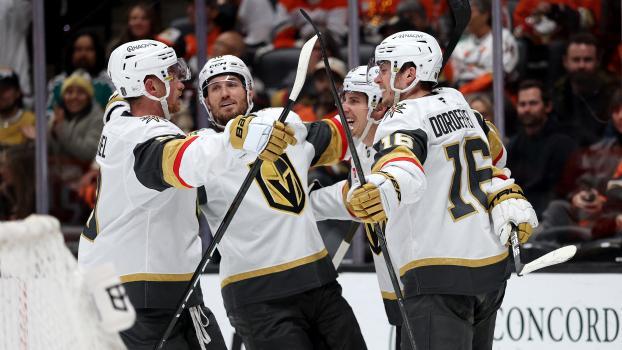 Les Vegas Gold Knights ont vaincu les Anaheim Ducks de manière décisive. © APA / SEAN M. HAFFEY