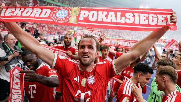 Harry Kane feierte ausgelassen. © ANSA / CHRISTOPHER NEUNDORF